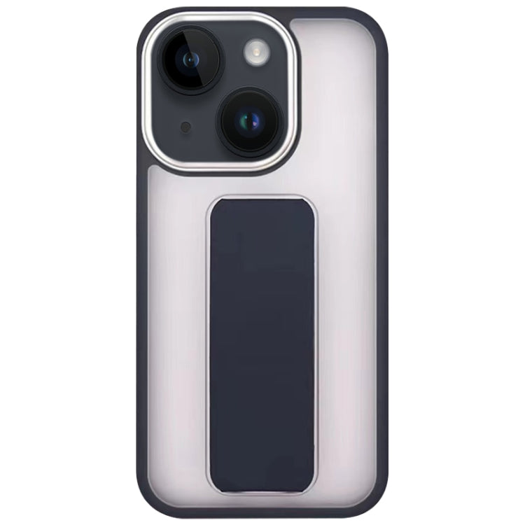 Skin-Feel Plating Wrist Strap Stand Phone Case, For iPhone 14 Plus, For iPhone 13 Pro, For iPhone 13