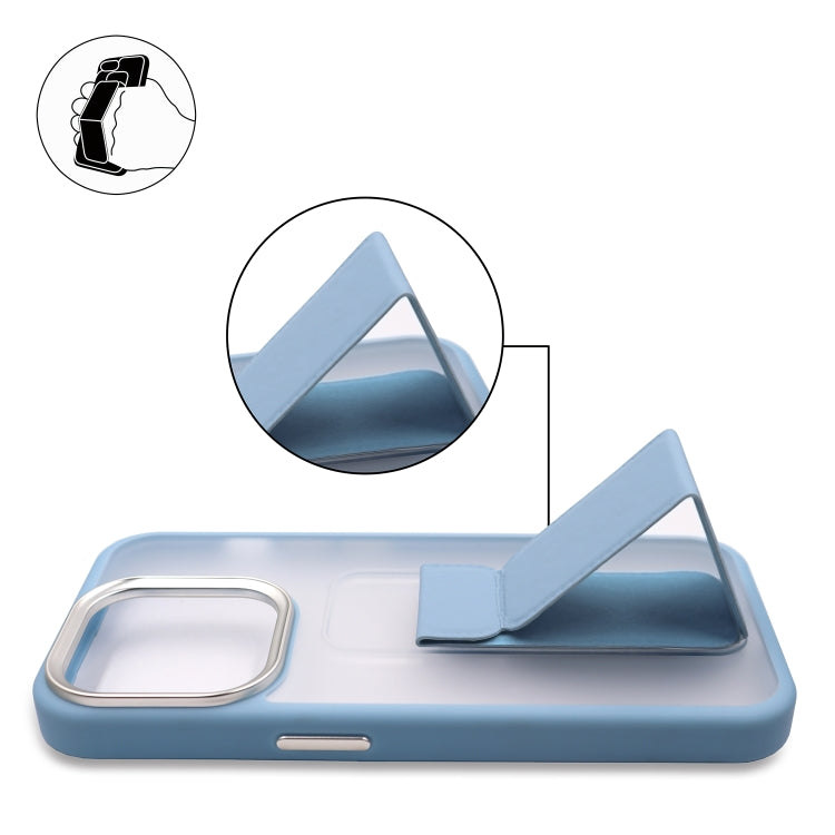 Skin-Feel Plating Wrist Strap Stand Phone Case, For iPhone 15 Pro Max, For iPhone 15 Plus, For iPhone 15