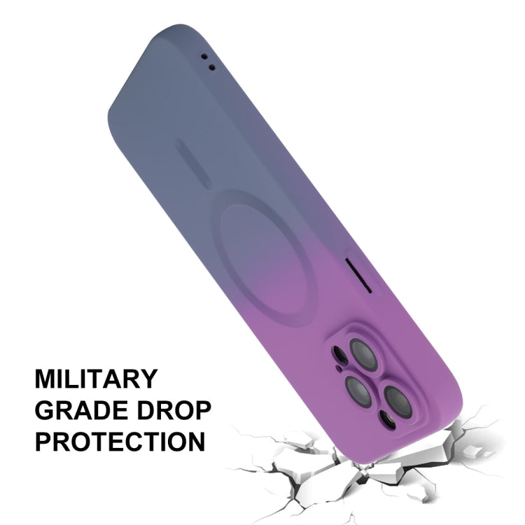 ENKAY Hat-Prince MagSafe Rainbow Gradient Silicone Phone Case with Lens Film, For iPhone 13 Pro Max, For iPhone 13 Pro, For iPhone 13