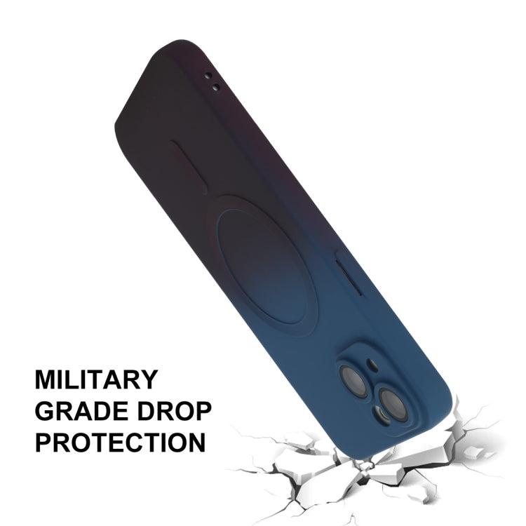 ENKAY Hat-Prince MagSafe Rainbow Gradient Silicone Phone Case with Lens Film, For iPhone 14 Plus, For iPhone 14, For iPhone 14 Pro, For iPhone 14 Pro Max