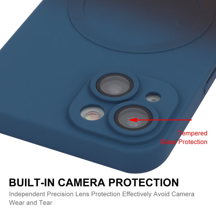 ENKAY Hat-Prince MagSafe Rainbow Gradient Silicone Phone Case with Lens Film, For iPhone 14 Plus, For iPhone 14, For iPhone 14 Pro, For iPhone 14 Pro Max