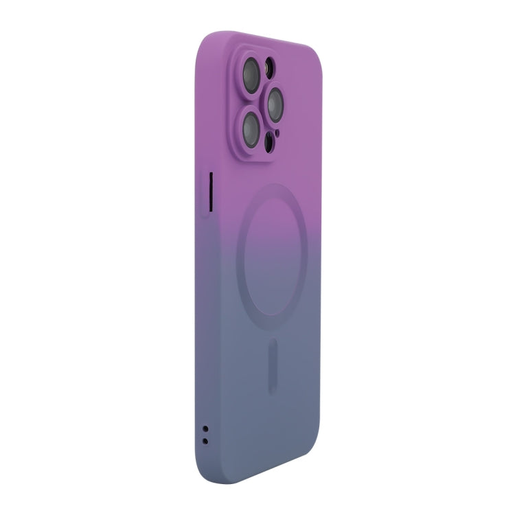 ENKAY Hat-Prince MagSafe Rainbow Gradient Silicone Phone Case with Lens Film, For iPhone 16 Pro Max, For iPhone 16 Pro, For iPhone 16 Plus, For iPhone 16