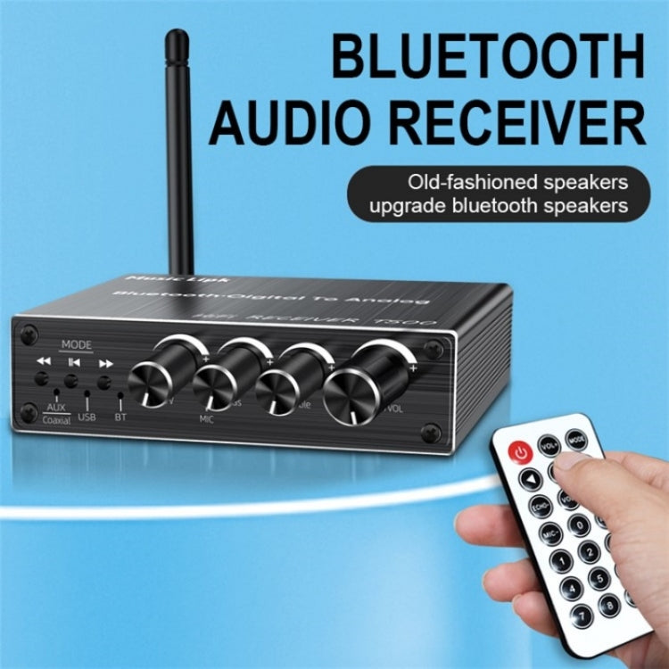 Adaptateur audio Bluetooth 5.3 T500, amplificateur micro U-Disk, convertisseur de haut-parleur avec télécommande, T500