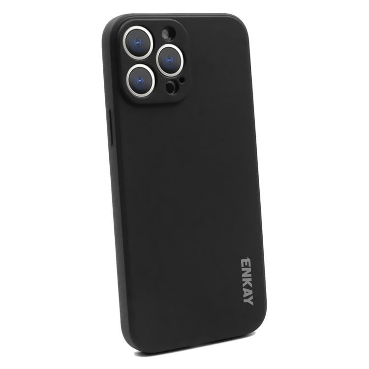 ENKAY Liquid Silicone Soft Shockproof Phone Case, For iPhone 15 Pro Max, For iPhone 15 Pro, For iPhone 15 Plus, For iPhone 15