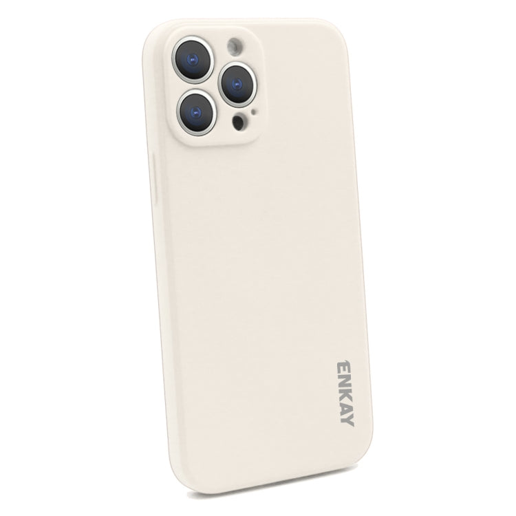 ENKAY Liquid Silicone Soft Shockproof Phone Case, For iPhone 15 Pro Max, For iPhone 15 Pro, For iPhone 15 Plus, For iPhone 15