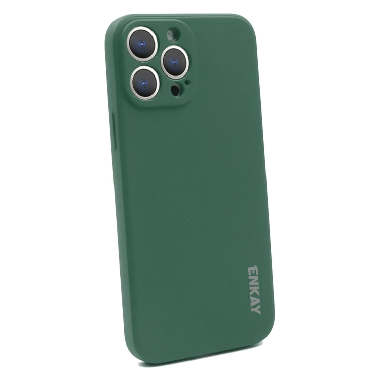 ENKAY Liquid Silicone Soft Shockproof Phone Case, For iPhone 15 Pro Max, For iPhone 15 Pro, For iPhone 15 Plus, For iPhone 15