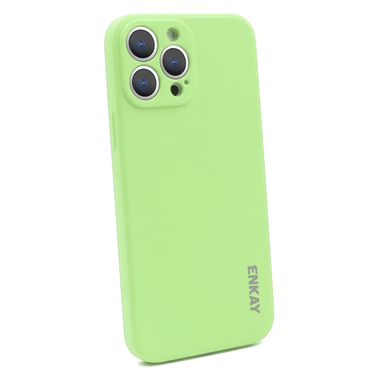 ENKAY Liquid Silicone Soft Shockproof Phone Case, For iPhone 15 Pro Max, For iPhone 15 Pro, For iPhone 15 Plus, For iPhone 15