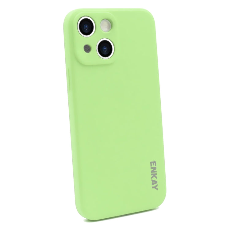 ENKAY Liquid Silicone Soft Shockproof Phone Case, For iPhone 15 Pro Max, For iPhone 15 Pro, For iPhone 15 Plus, For iPhone 15