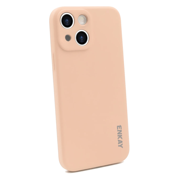 ENKAY Liquid Silicone Soft Shockproof Phone Case, For iPhone 15 Pro Max, For iPhone 15 Pro, For iPhone 15 Plus, For iPhone 15