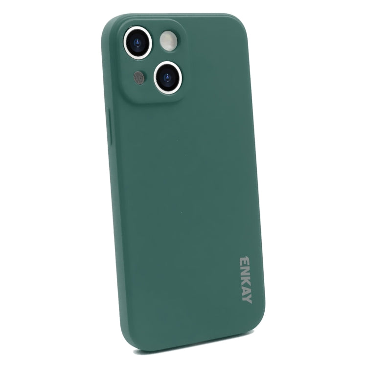 ENKAY Liquid Silicone Soft Shockproof Phone Case, For iPhone 15 Pro Max, For iPhone 15 Pro, For iPhone 15 Plus, For iPhone 15