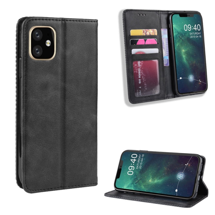 Magnetic Buckle Retro Crazy Horse Texture Horizontal Flip Leather Case for Apple iPhone XI 2019 5.8, with Holder & Card Slots & Photo Frame, For iPhone 11 Pro