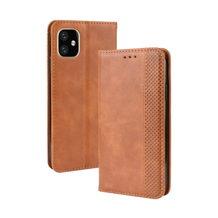 Magnetic Buckle Retro Crazy Horse Texture Horizontal Flip Leather Case for Apple iPhone XI 2019 5.8, with Holder & Card Slots & Photo Frame, For iPhone 11 Pro