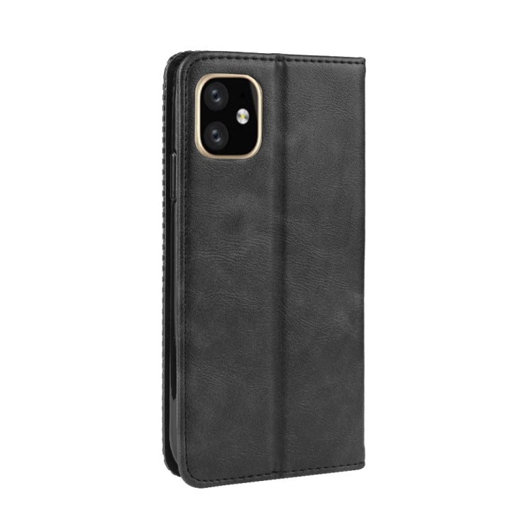 Magnetic Buckle Retro Crazy Horse Texture Horizontal Flip Leather Case for Apple iPhone XIR 2019 6.1 inch, with Holder & Card Slots & Photo Frame, For iPhone 11