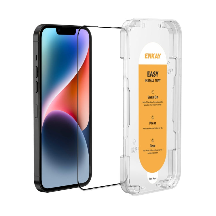 ENKAY Easy Install High Alumina Silicon Full Glass Film, For iPhone Duo Outer Screen, For iPhone 18 Pro, For iPhone 18 Pro Max, For iPhone 17 Pro Max, For iPhone 17 Pro, For iPhone 17, For iPhone Air, For iPhone 16 Pro Max, For iPhone 16 Pro           ...