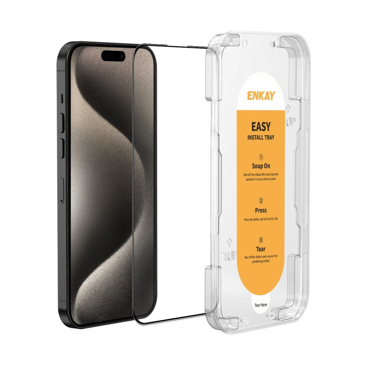 ENKAY Easy Install High Alumina Silicon Full Glass Film, For iPhone Duo Outer Screen, For iPhone 18 Pro, For iPhone 18 Pro Max, For iPhone 17 Pro Max, For iPhone 17 Pro, For iPhone 17, For iPhone Air, For iPhone 16 Pro Max, For iPhone 16 Pro           ...