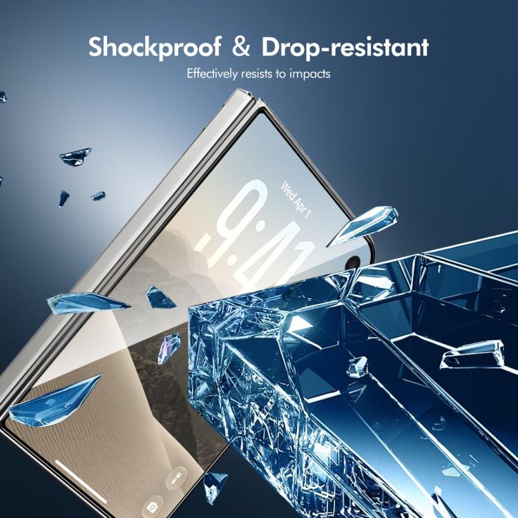 ENKAY Easy Install High Alumina Silicon Full Glass Film, For iPhone Duo Outer Screen, For iPhone 18 Pro, For iPhone 18 Pro Max, For iPhone 17 Pro Max, For iPhone 17 Pro, For iPhone 17, For iPhone Air, For iPhone 16 Pro Max, For iPhone 16 Pro           ...