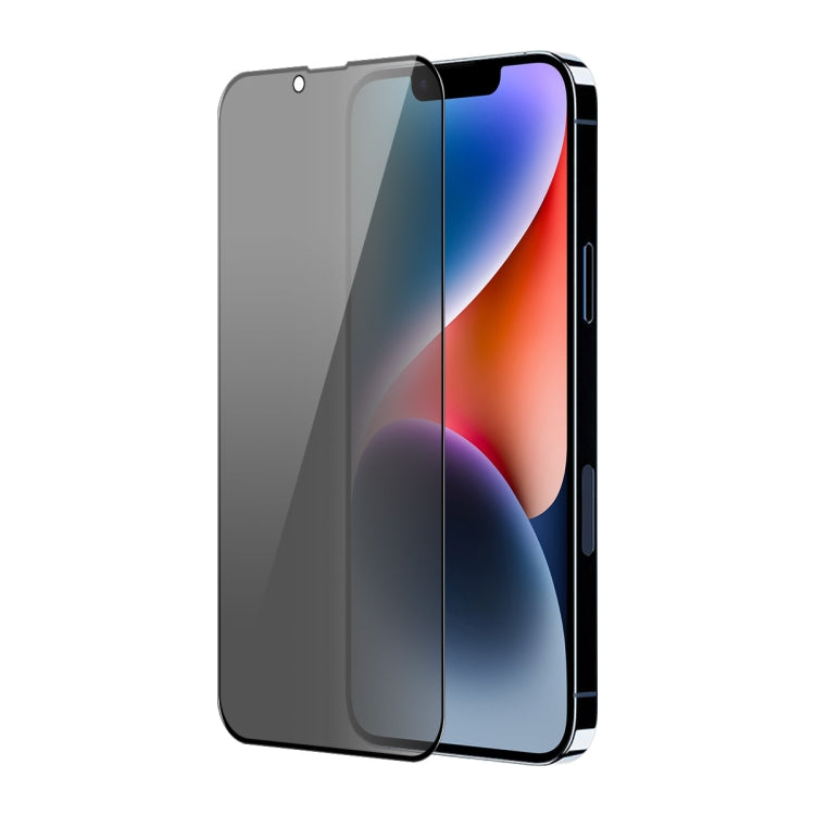 2pcs ENKAY Hat-Prince 360 Degree Anti-peeping Privacy Full Screen Tempered Glass Film, For iPhone 15 Pro Max, For iPhone 15 Pro, For iPhone 15 Plus, For iPhone 15, For iPhone 14 Plus, For iPhone 14, For iPhone 14 Pro, For iPhone 14 Pro Max