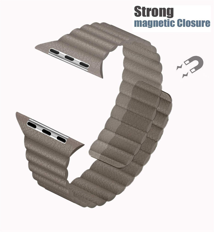 Universal Leather Magnetic Band For Apple iWatch1 2 3 4  38mm/40mm, black, blue, red, white, brown