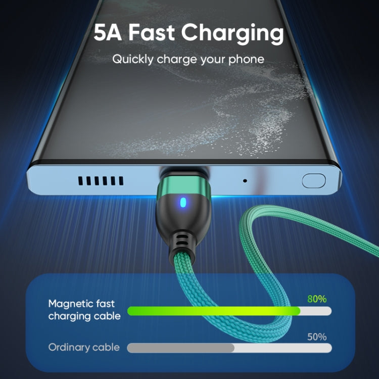ENKAY 3 in 1 PD100W Type-C to Type-C / 8 Pin / Micro USB Magnetic Fast Charging Cable, 1m, 1.8m