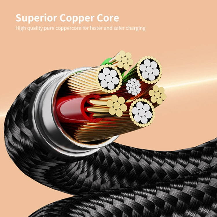 ENKAY 6-in-1 5A USB + Type-C to Type-C / 8 Pin / Micro USB Multifunction Fast Charging Cable, Length:1.2m, ENK-CB166