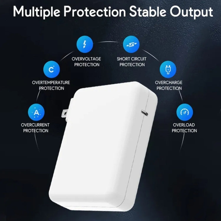 Adaptateur secteur USB-C PD 140 W avec câble de charge magnétique Type-C vers Magsafe3, longueur : 2 m, prises UE, US, UK et AU