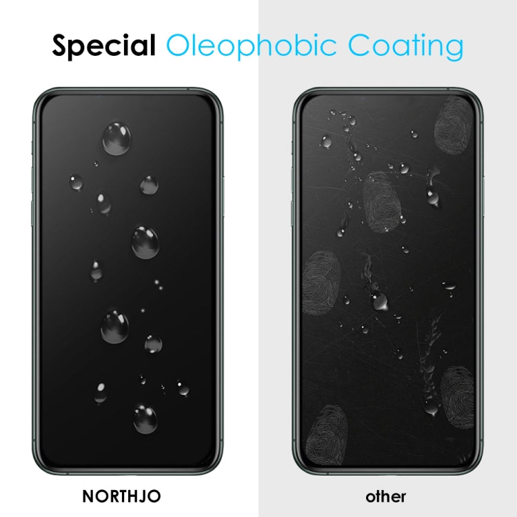 NORTHJO A++ 28 Degree Privacy Full Glue Silk Printing Tempered Glass Film, For iPhone 11 Pro / X / XS