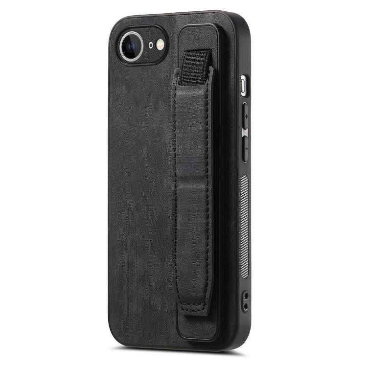 Retro Wristband Holder Leather Back Phone Case, iPhone 16e
