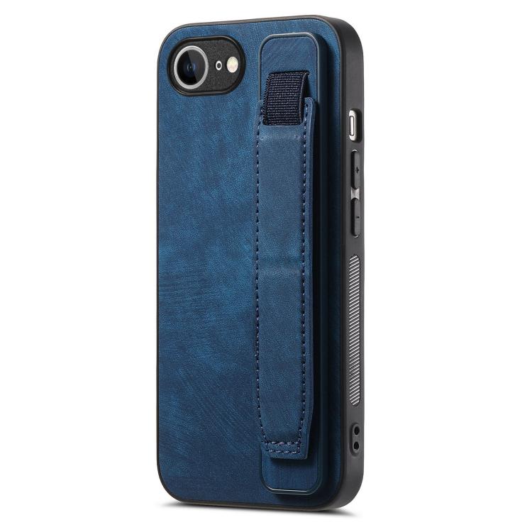 Retro Wristband Holder Leather Back Phone Case, iPhone 16e