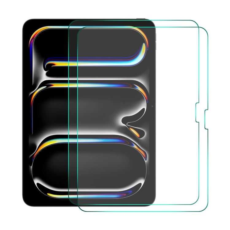 Lot de 2 films de protection en verre trempé antidéflagrants ENKAY Hat-Prince de 0,33 mm, pour iPad Air 11 (2025/2024) et iPad 2025, pour iPad Pro 13 (2024/Air 13) et iPad Pro 11 (2024).
