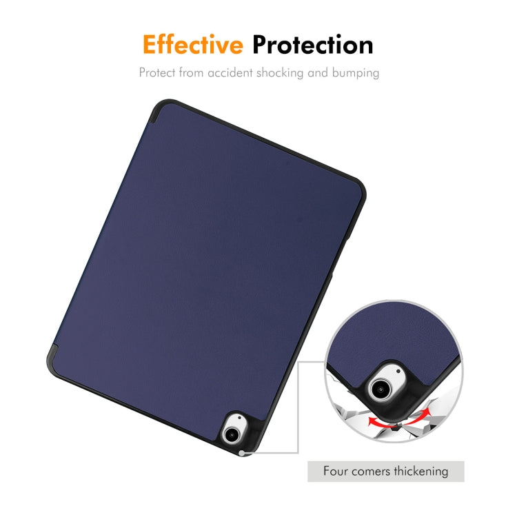 ENKAY Tri-fold Custer Texture TPU Leather Smart Tablet Case with Pen Slot, For iPad Air 13 2026 / 2025 / 2024, For iPad Pro 13 2025 / 2024