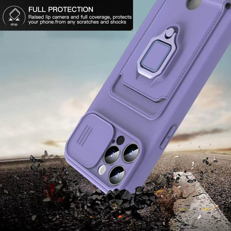 Sliding Camshield Magnetic Card Holder Silicone Phone Case with Lanyard, For iPhone 11 Pro Max, For iPhone 11, For iPhone 11 Pro, For iPhone X / XS
