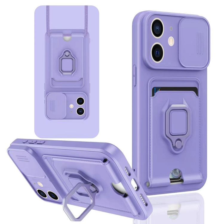 Sliding Camshield Magnetic Card Holder Silicone Phone Case, For iPhone 13, For iPhone 12, For iPhone 12 Pro Max, For iPhone 12 Pro