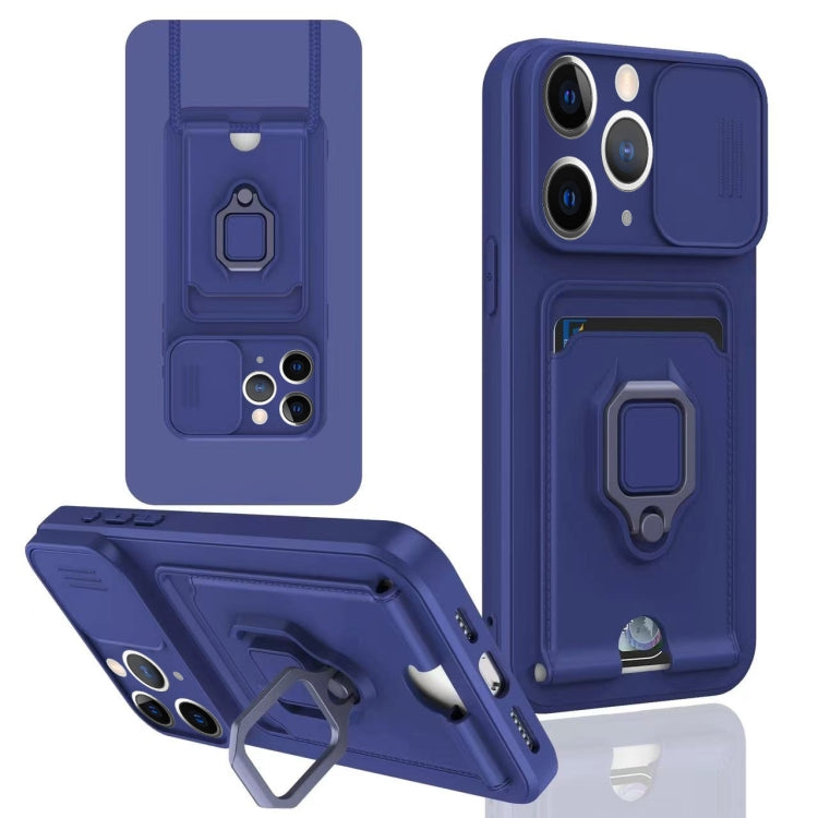 Sliding Camshield Magnetic Card Holder Silicone Phone Case, For iPhone 11, For iPhone 11 Pro, For iPhone X / XSS, For iPhone XR