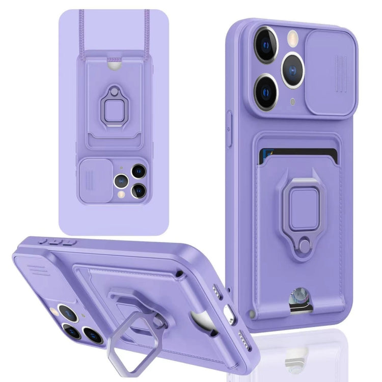 Sliding Camshield Magnetic Card Holder Silicone Phone Case, For iPhone 11, For iPhone 11 Pro, For iPhone X / XSS, For iPhone XR