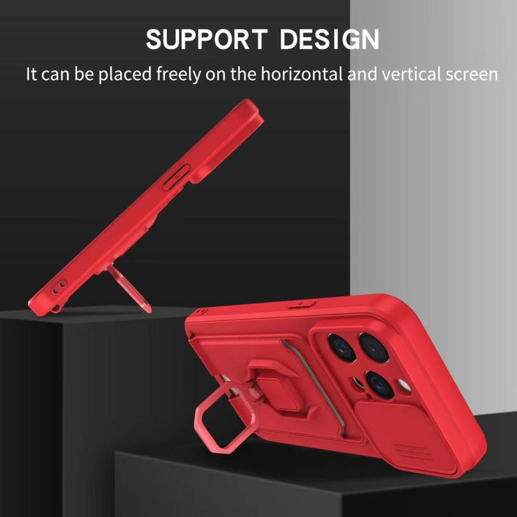Sliding Camshield Magnetic Card Holder Silicone Phone Case, For iPhone 11, For iPhone 11 Pro, For iPhone X / XSS, For iPhone XR