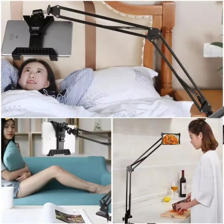 XWJ005 Adjustable Desk Clamp Bracket 360 Degrees Rotatable Tablet Phone Holder, XWJ005