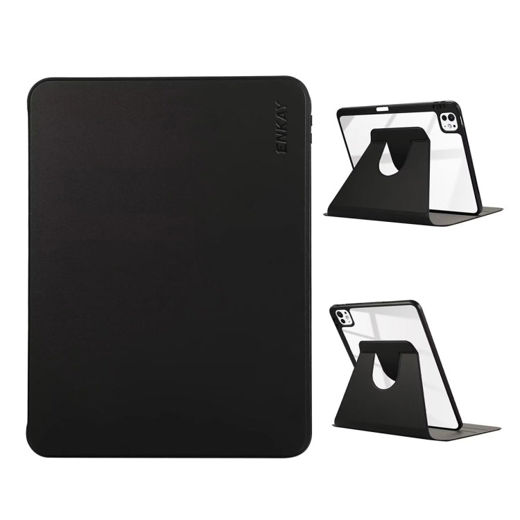 ENKAY 360 Rotation PMMA Leather Smart Tablet Case with Pen Slot, For iPad Pro 13 2025 / 2024, For iPad Pro 11 2025 / 2024, For iPad Pro Air 11 2025 / 2024, For iPad Air 13 2025 / 2024
