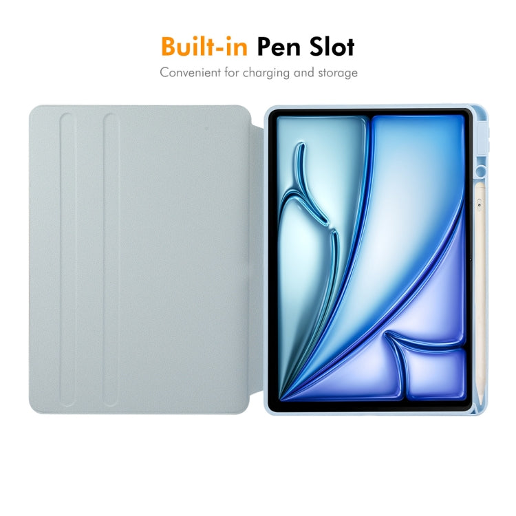 ENKAY 360 Rotation PMMA Leather Smart Tablet Case with Pen Slot, For iPad Air 13 2026 / 2025 / 2024, For iPad Air 11 2026 / 2025 / 2024, For iPad Pro 13 2025 / 2024, For iPad Pro 11 2025 / 2024