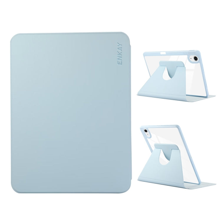 ENKAY 360 Rotation PMMA Leather Smart Tablet Case with Pen Slot, For iPad Air 13 2026 / 2025 / 2024, For iPad Air 11 2026 / 2025 / 2024, For iPad Pro 13 2025 / 2024, For iPad Pro 11 2025 / 2024