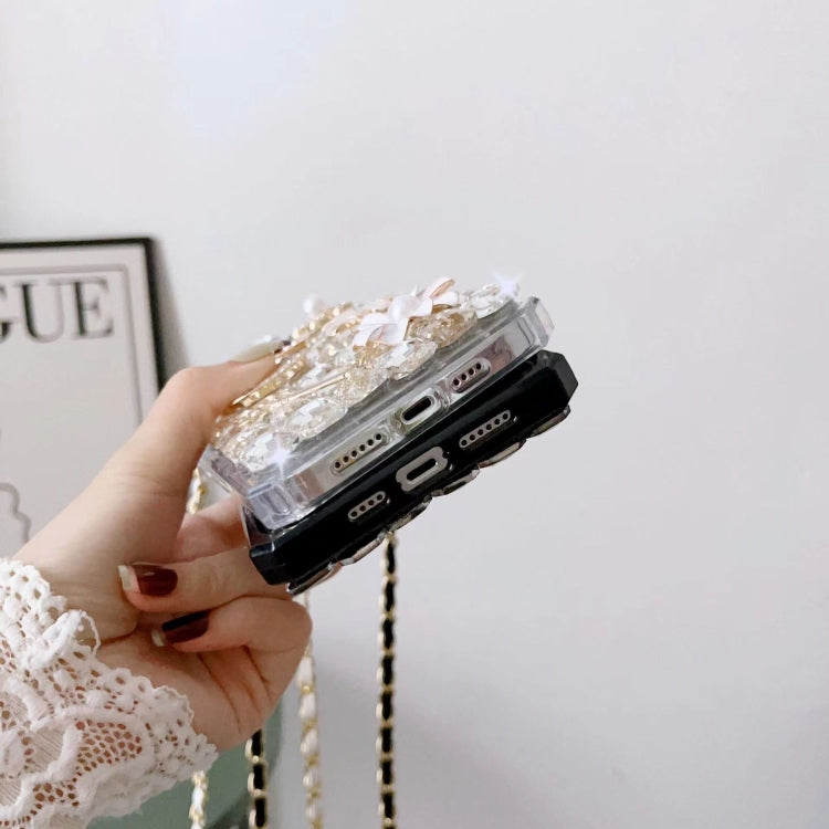 Crossbody Perfume Bottle Handmade Inlaid Diamond PC Phone Case, For iPhone SE 2022 /  7 / 8, For iPhone X / XS, For iPhone 7 Plus / 8 Plus