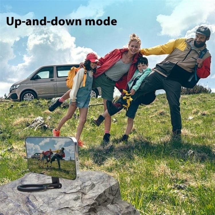 D59 Aluminum Alloy Finger Ring Grip MagSafe Dual Magnetic Phone Back Dual Ring Holder, D59 Ring Holder