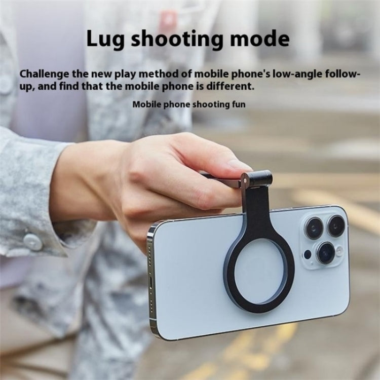 D59 Aluminum Alloy Finger Ring Grip MagSafe Dual Magnetic Phone Back Dual Ring Holder, D59 Ring Holder