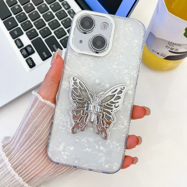 Plating Glitter Texture Butterfly Holder TPU Phone Case with Lens Film, Series 8