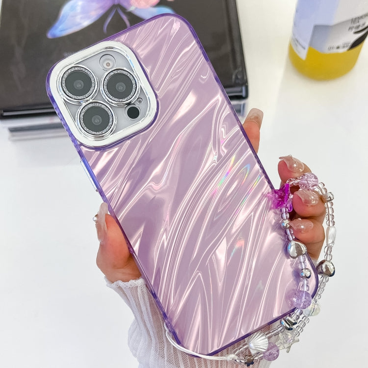 Plating Glitter Texture Chain Wristband TPU Phone Case with Lens Film, Series 4