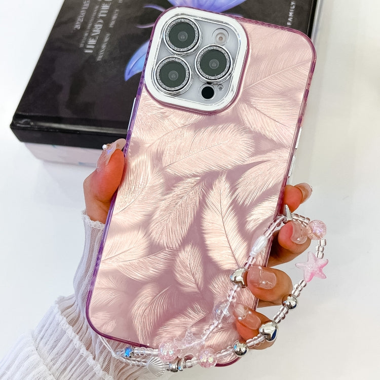 Plating Glitter Texture Chain Wristband TPU Phone Case with Lens Film, Series 4