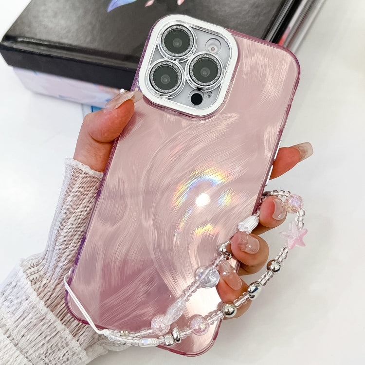 Plating Glitter Texture Chain Wristband TPU Phone Case with Lens Film, Series 4