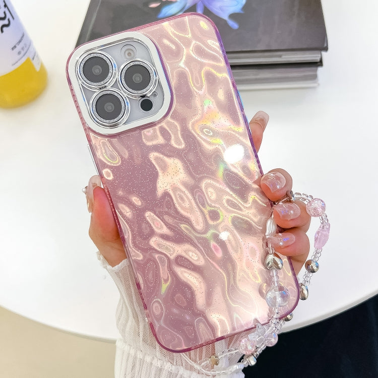 Plating Glitter Texture Chain Wristband TPU Phone Case with Lens Film, Series 4