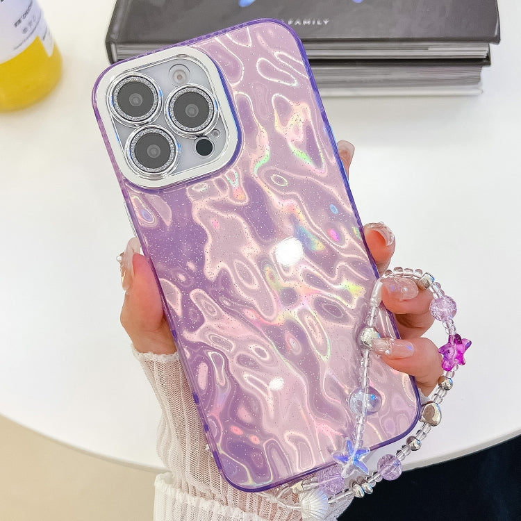 Plating Glitter Texture Chain Wristband TPU Phone Case with Lens Film, Series 4