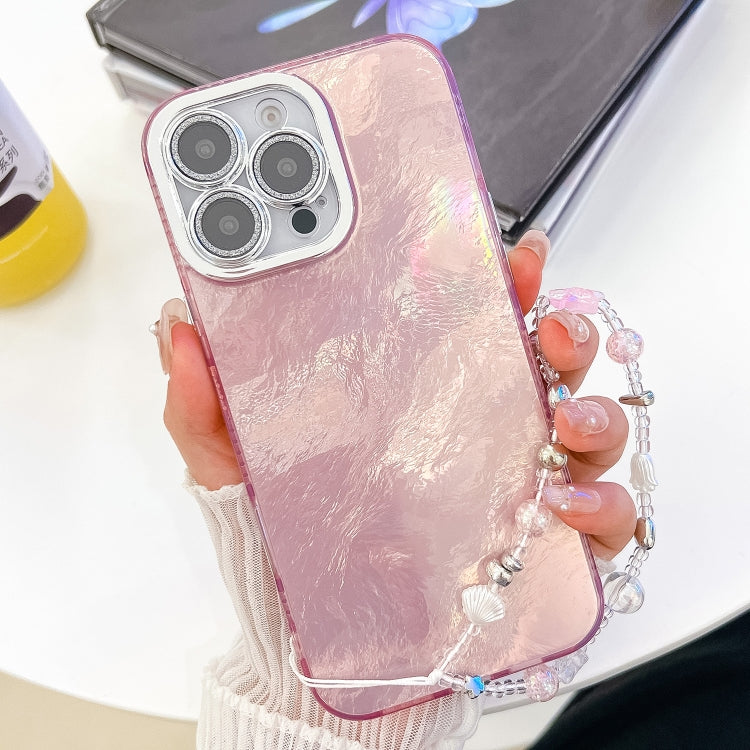 Plating Glitter Texture Chain Wristband TPU Phone Case with Lens Film, Series 4