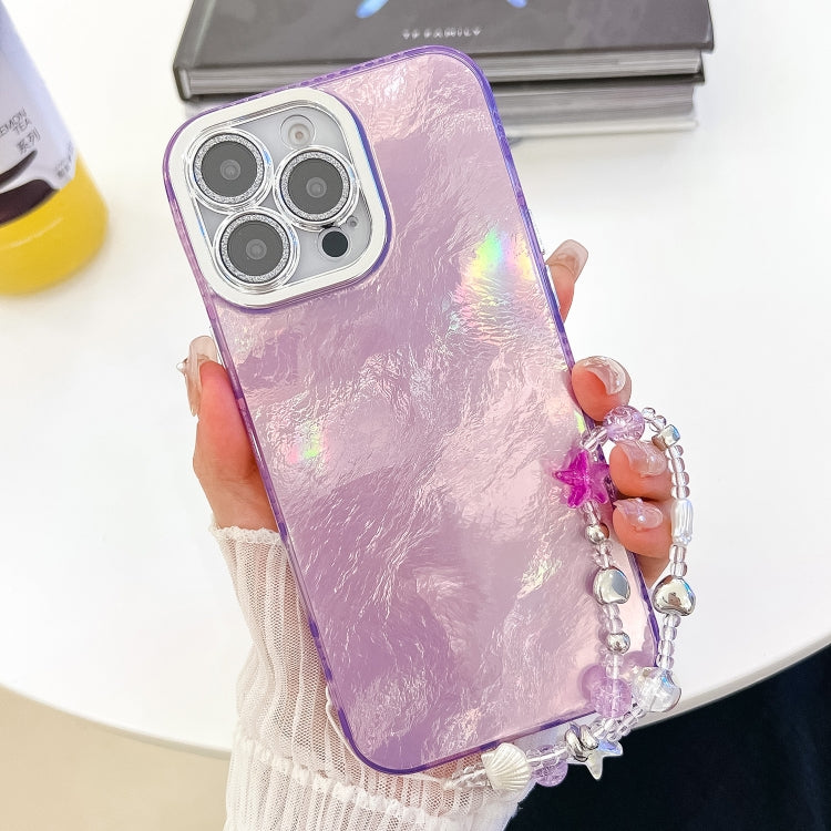 Plating Glitter Texture Chain Wristband TPU Phone Case with Lens Film, Series 4